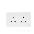 Double 13A BS Power Outlets British wall socket